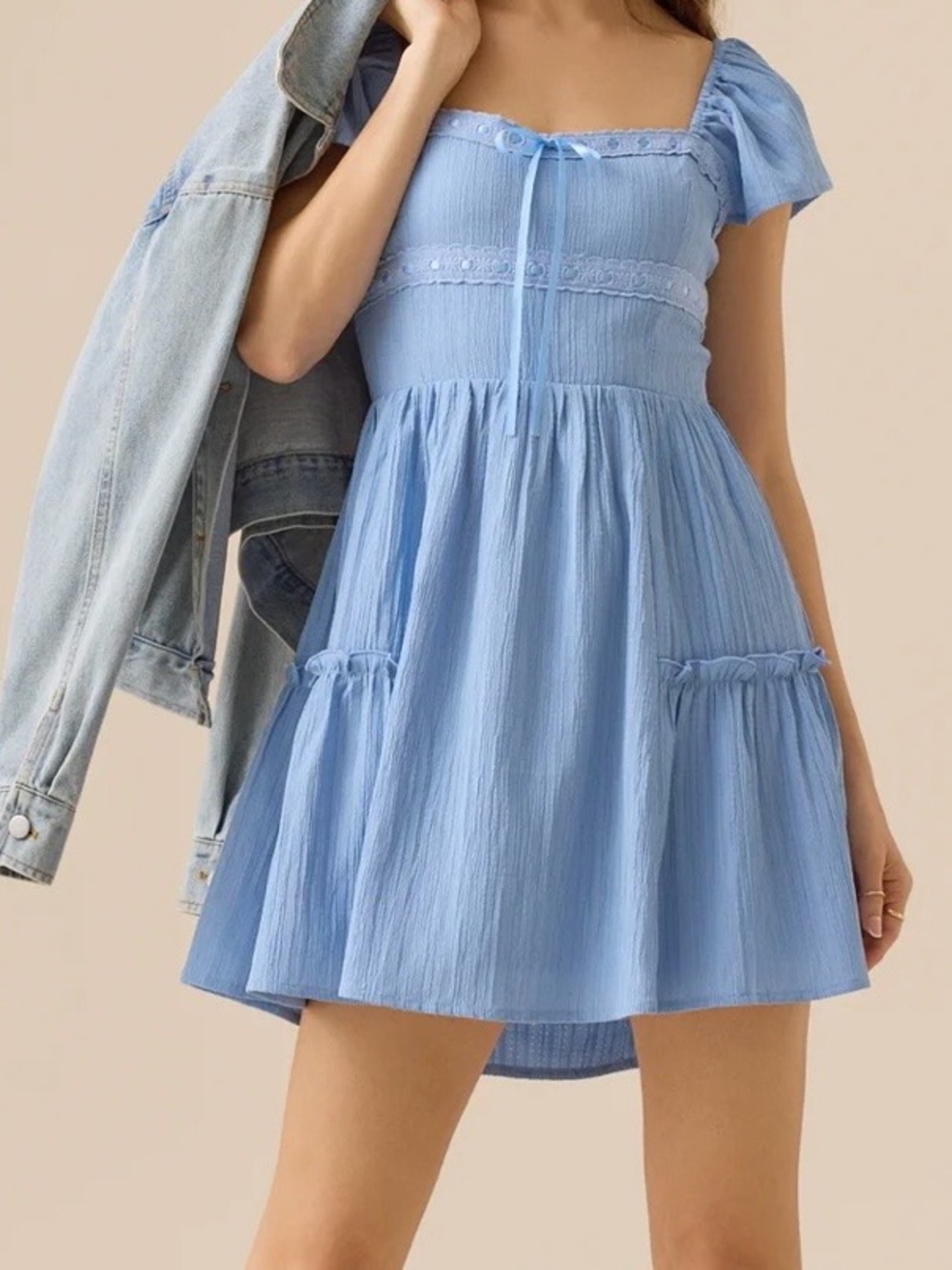 NEW Altar’d State Blue Mini Dress Size Medium NWT
